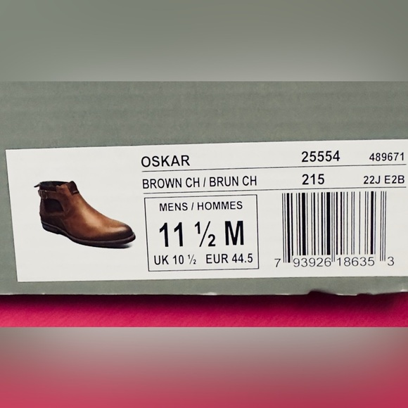 Stacy Adam’s Men’s OSKAR Brown Crazy Horse Leather Chelsea Boot Wood Hee… - Picture 5 of 14